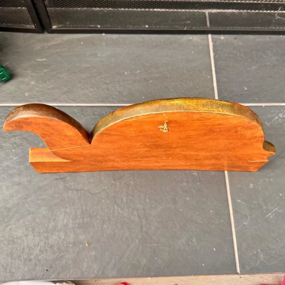 Hand Carved Wood Turtle Wall Decor Key Rack Jewelry Holder Boho Decor Coat‎ Hook